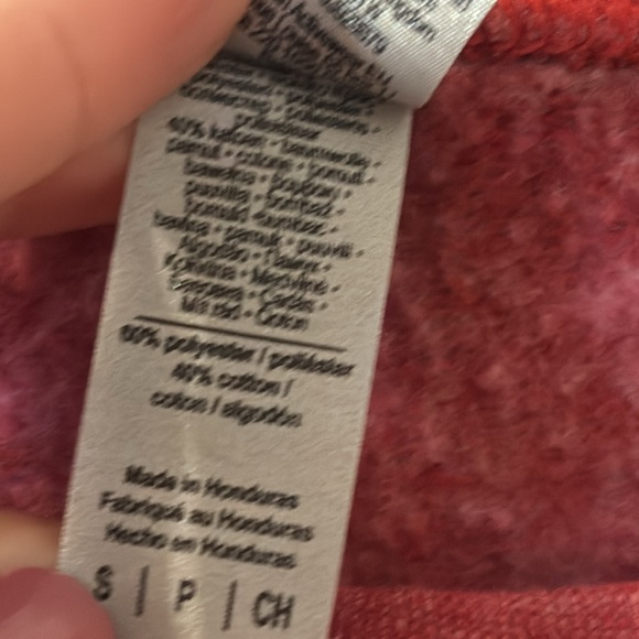 Gildan XOXO animal print and bleach splatter sweatshirt size small - Picture 4 of 5